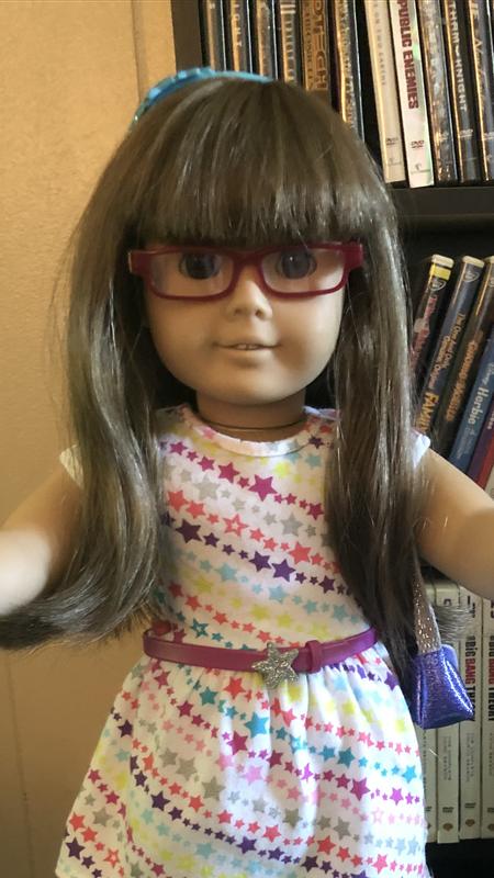 American doll with glasses deals