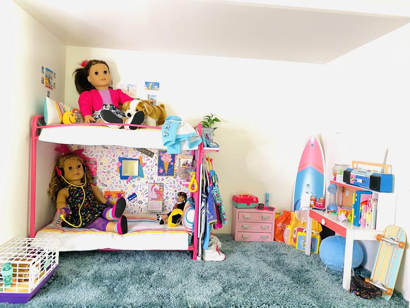 American girl doll store bedroom set