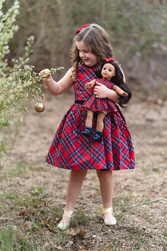 Pretty Plaid Christmas Dress for Girls | American Girl