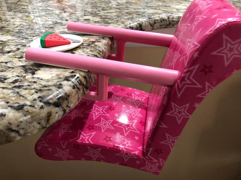 American Girl Bistro Cafe Treat Seat For 18" Doll Clip On Table Booster Chair 
