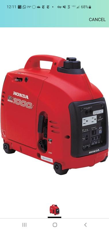 Generator honda 1000 watts discount