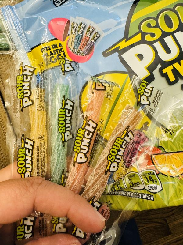 Sour Punch Twists, Individually Wrapped Easter Candy, 9oz Bag