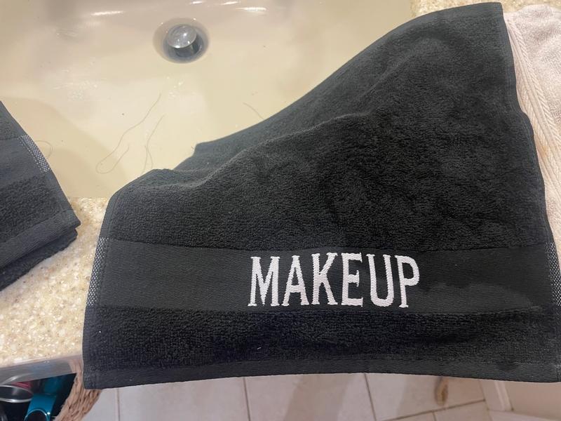 Orighty Microfiber Makeup Remover Cloths - Super Soft, Quick Dry Face Towels For Cleansing, 13 X 13 Inch, 6 Count, Black