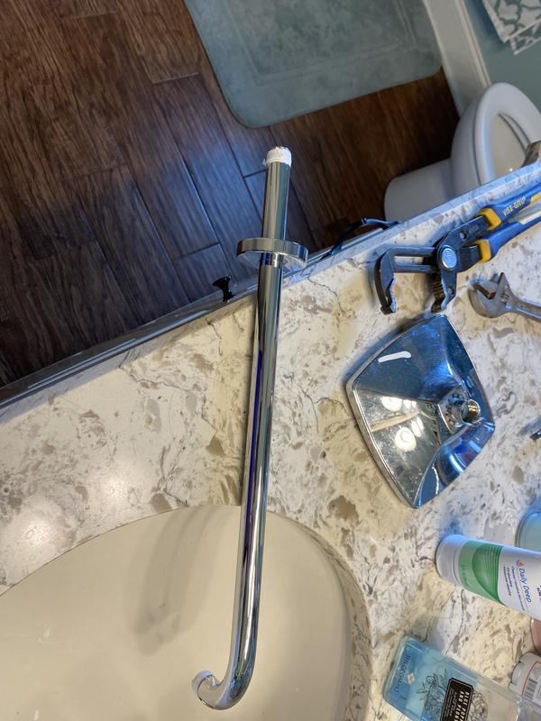 Shower head arm and head change out