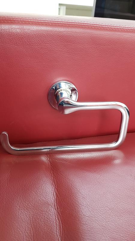 Studio S towel rings for right and left sides of vanity install differently.