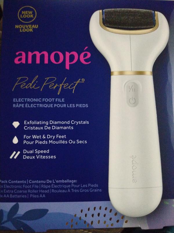 Amope + Pedi Perfect Pink Electric Foot File for Callus Removal