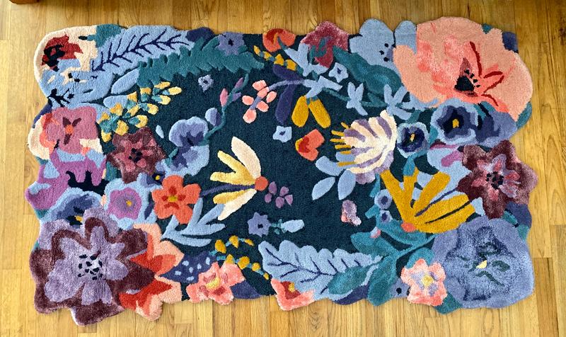 アンソロポロジー新品Tufted Jardin Rug 花柄ラグ 61×91cm アンソロポロジー新品Tufted Jardin Rug 花柄ラグ 61×91cm