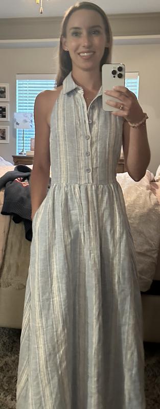 reformation tace linen midi shirt dress Reformation Tace Linen Dress