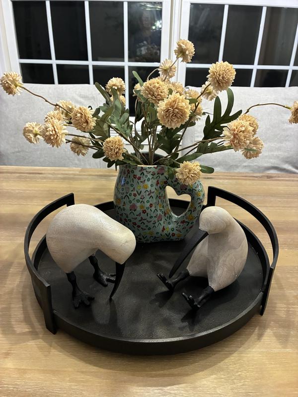 Pottery Just For You ジャグ＆ボウル 薔薇 The Mud Fairy Blooming Hearts Stoneware 24k Gold Accent Pitcher