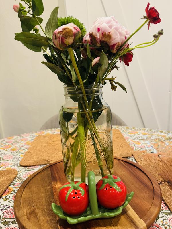 Tomato Dolomite Salt & Pepper Shakers | AnthroHome