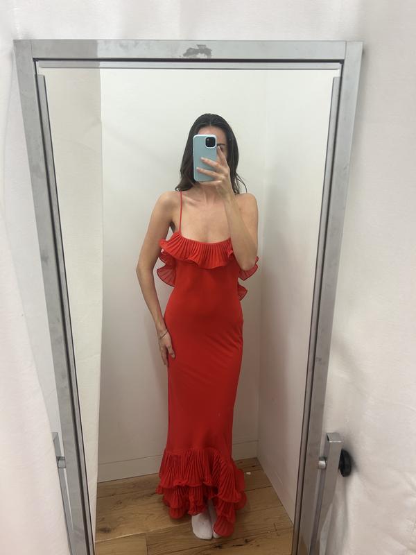delfi collective delina ruffled open-back maxi dress Delfi Collective Delina by Delfi Collective