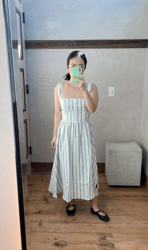 Reformation Tagliatelle Linen Dress | Anthropologie