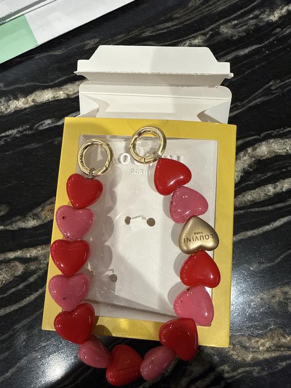 Louvini Paris Petit Cuore Heart Phone Chain | Anthropologie