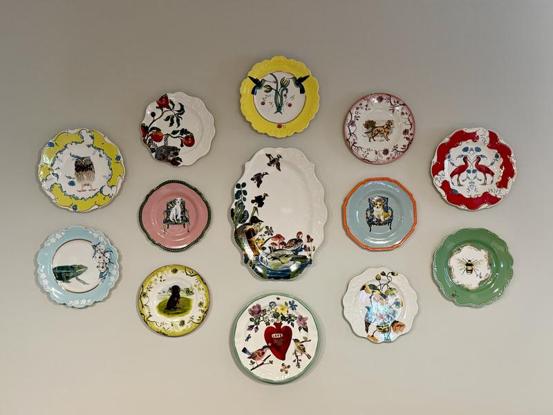 Nathalie Lete Marais Handpainted Stoneware Platter | AnthroHome