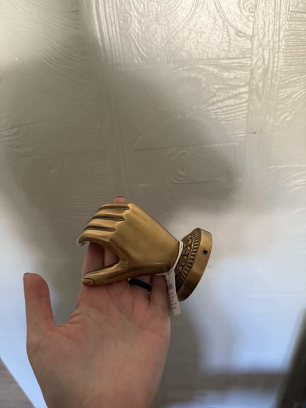 Thea Floral Solid Brass Hook Rack