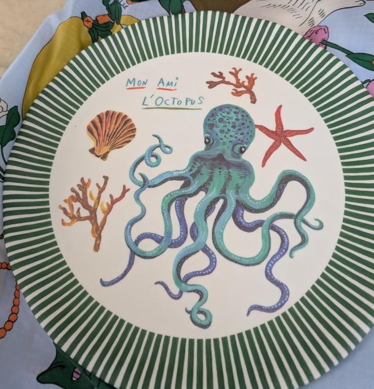 Nathalie Lete By the Sea Melamine Dinner Plate | AnthroHome