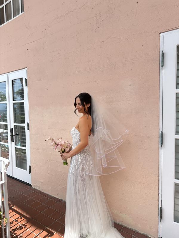 Wtoo by Watters Tia Embroidered Tulle Sweetheart A-Line Wedding