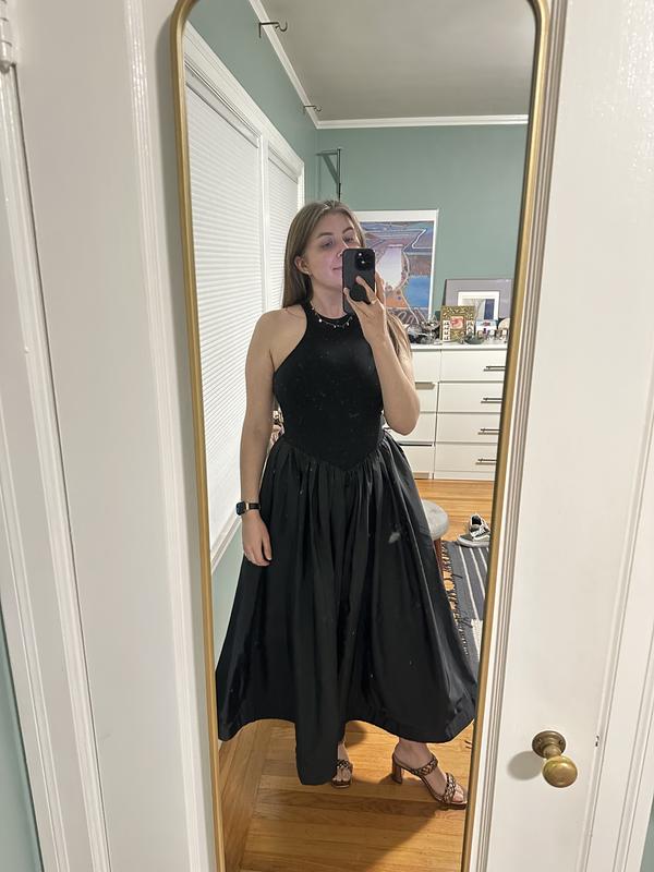 maeve sleeveless crew-neck drop-waist maxi dress Maeve Sleeveless Crew-Neck Drop-Waist Maxi Dress