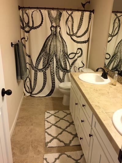 Octopus Garden Shower Curtain Anthropologie
