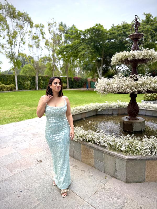 mare mare kassidy cowl neck sequin maxi dress Mare Mare