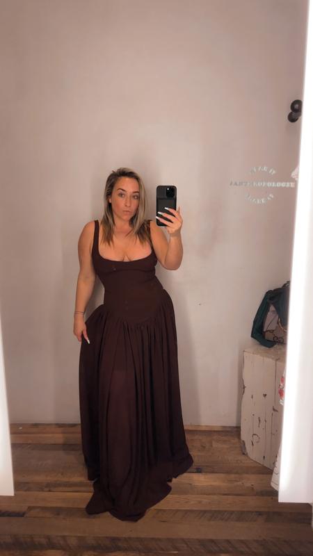 bardot briann drop-waist maxi dress Bardot Briann Drop-Waist Maxi Dress