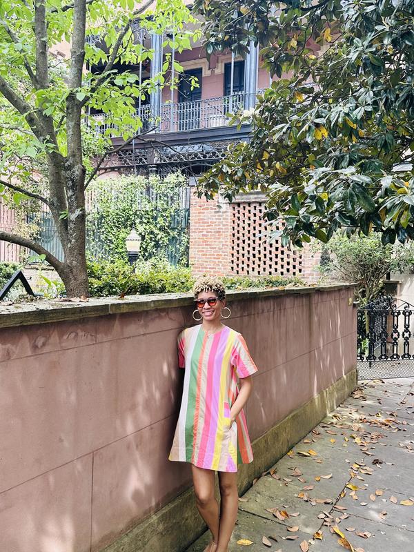 The Emmy Short-Sleeve Swing Mini Dress by Maeve | Anthropologie