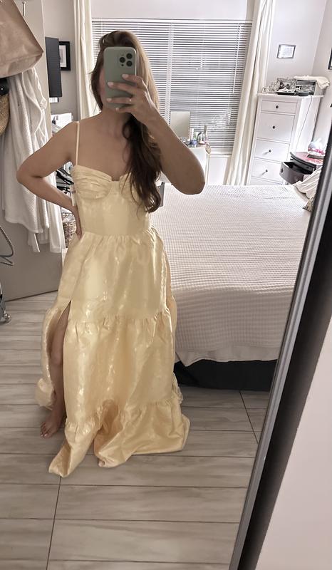 v chapman lucetta corset tiered maxi dress V. Chapman Lucetta Corset Tiered Maxi Dr by V Chapman