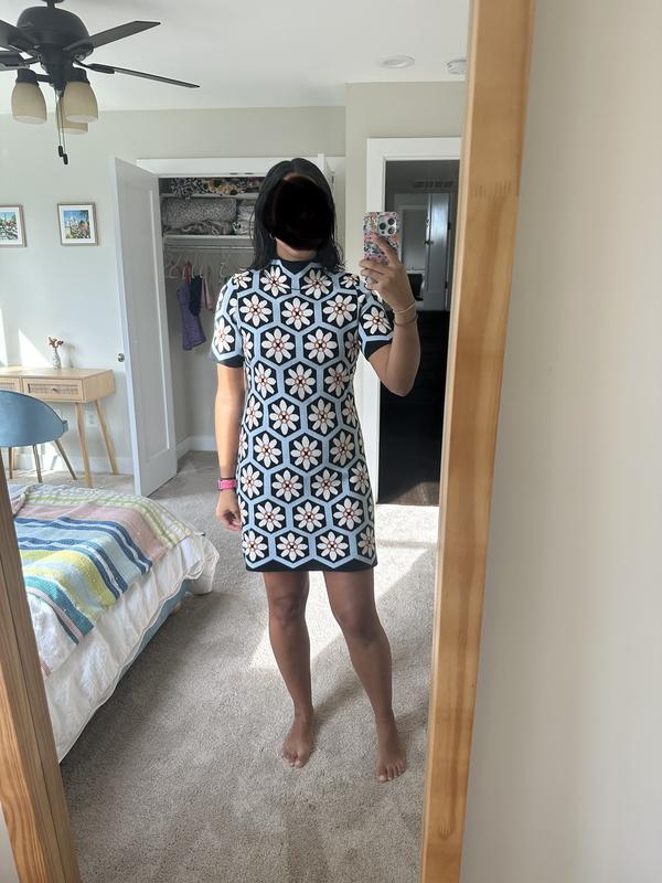 The Nina Short-Sleeve Mock-Neck Mod Mini Dress | Anthropologie The Nina Short-Sleeve Mock-Neck Mod Mini Dress | Anthropologie