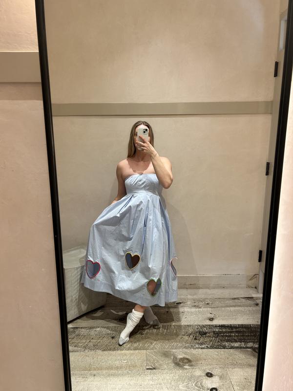 mare mare strapless cut-out hearts a-line midi dress Anthropologie | Dresses | Mare Mare Strapless Cutout Hearts Aline Midi Dress  By Anthropologie