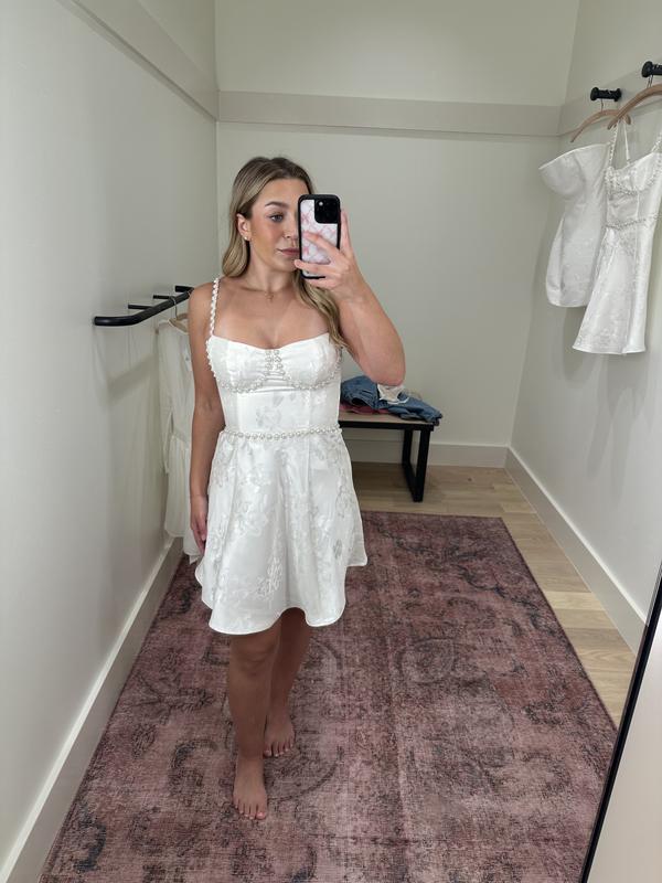 V. Chapman Gianna Sleeveless Embellished Corset A-Line Mini Dress |  Anthropologie