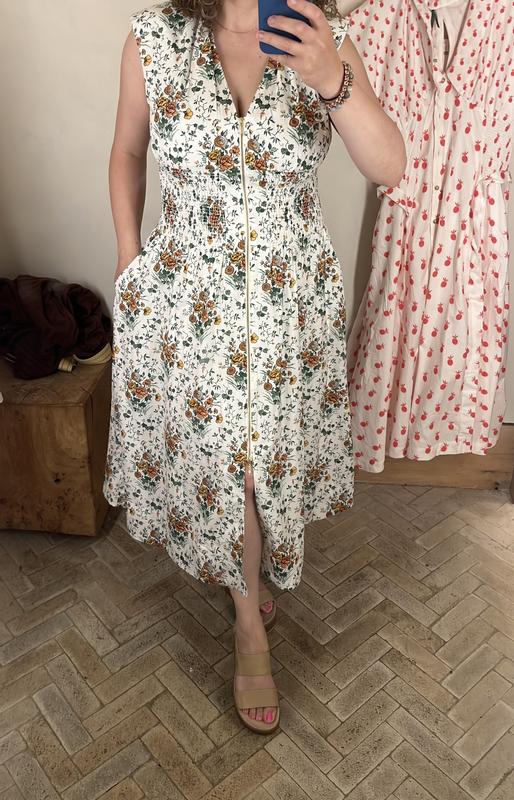 The Tommie Zip-Front Midi Dress | AnthroHome