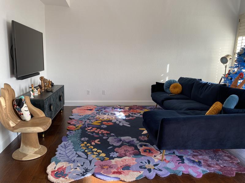 アンソロポロジー新品Tufted Jardin Rug 花柄ラグ 61×91cm Tufted Jardin Rug - Anthropologie | Havenly