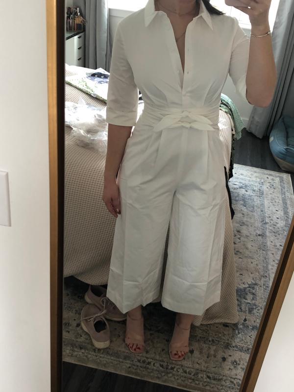 gal meets glam white jumpsuit