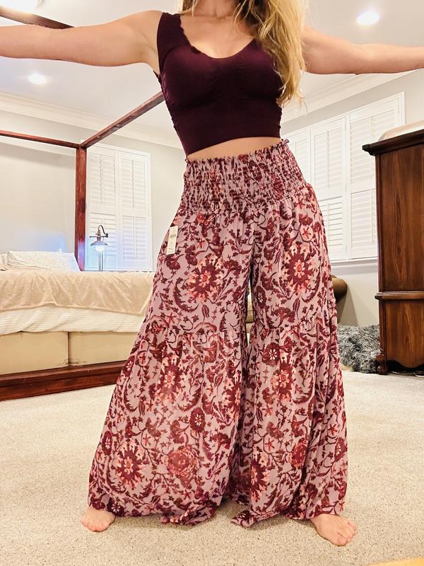 By Anthropologie Chiffon Tiered Wide-Leg Pants | Anthropologie