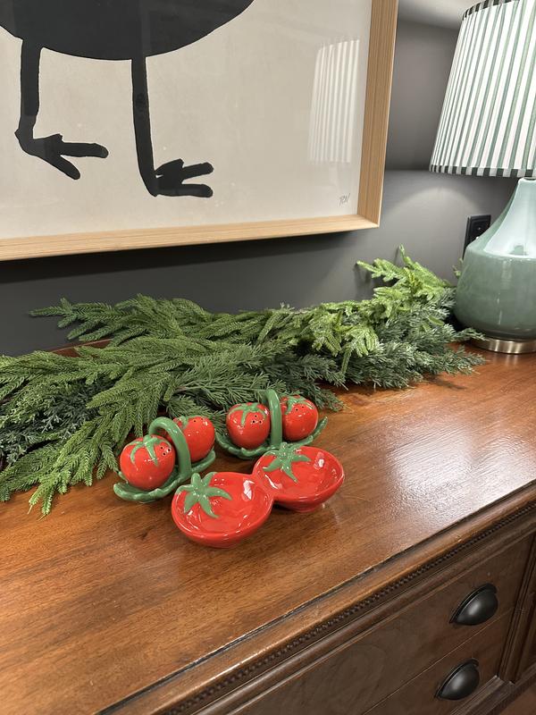 Tomato Dolomite Salt & Pepper Shakers | AnthroHome