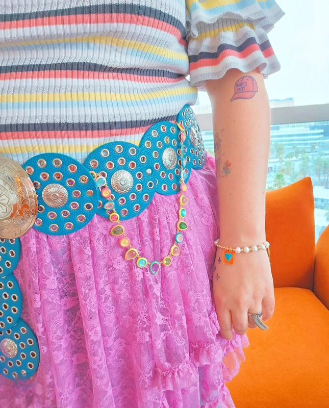 Colorful Enamel Gem Necklace