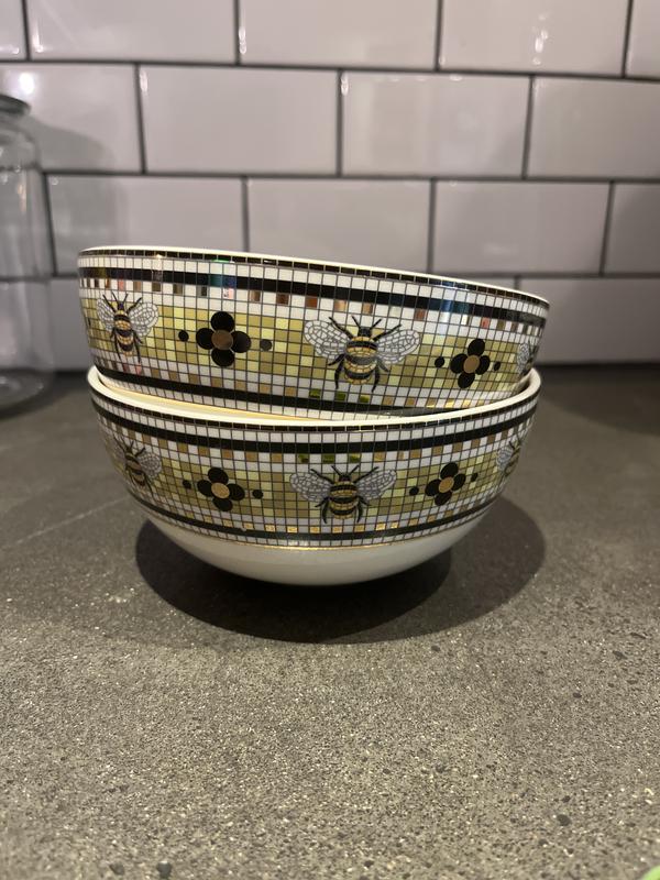 The Bistro Tile Stoneware Cereal Bowl: Garden Edition The Bistro Tile Stoneware Cereal Bowl: Garden Edition