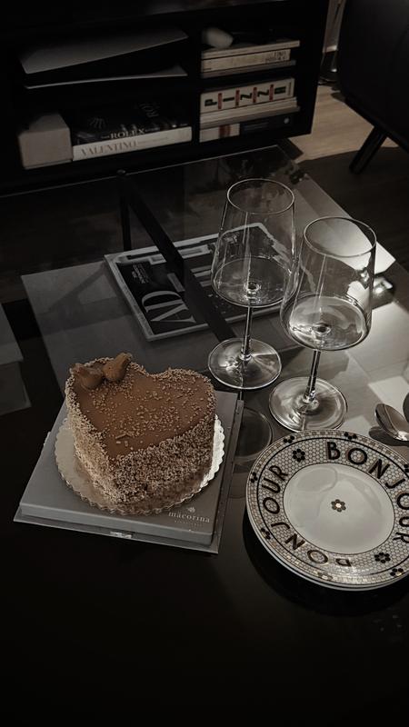 Bistro Tile Stoneware 24k Gold Accent Bread Plates, Set of 4