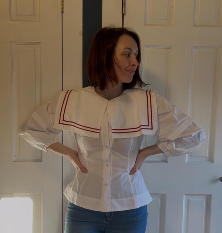 Damson Madder Elise Sailor Blouse | Anthropologie