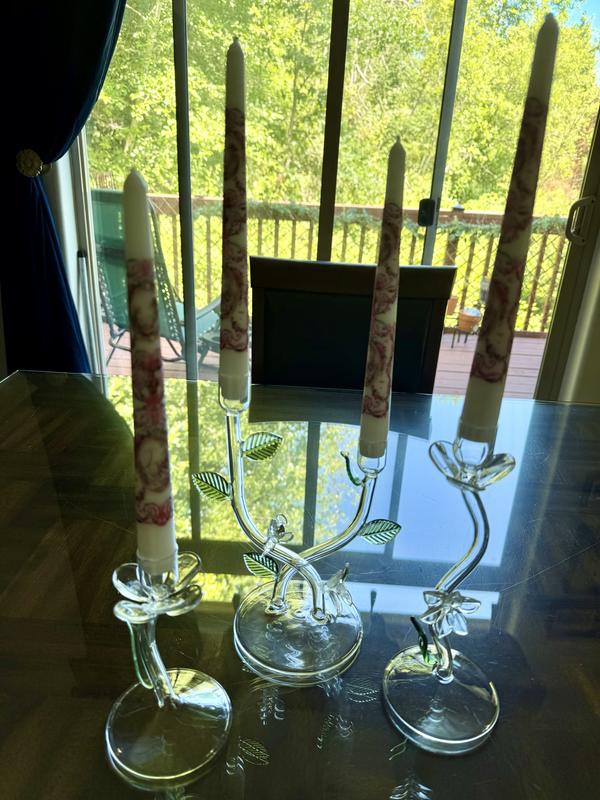 Ivie Glass Candle Holder