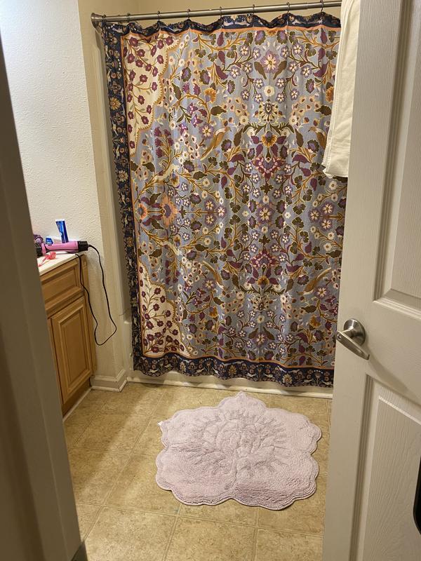 Castile Tufted Cotton Rose Bath Mat | AnthroHome