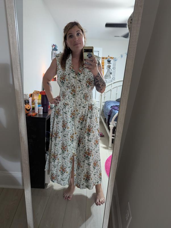 The Tommie Zip-Front Midi Dress | Anthropologie