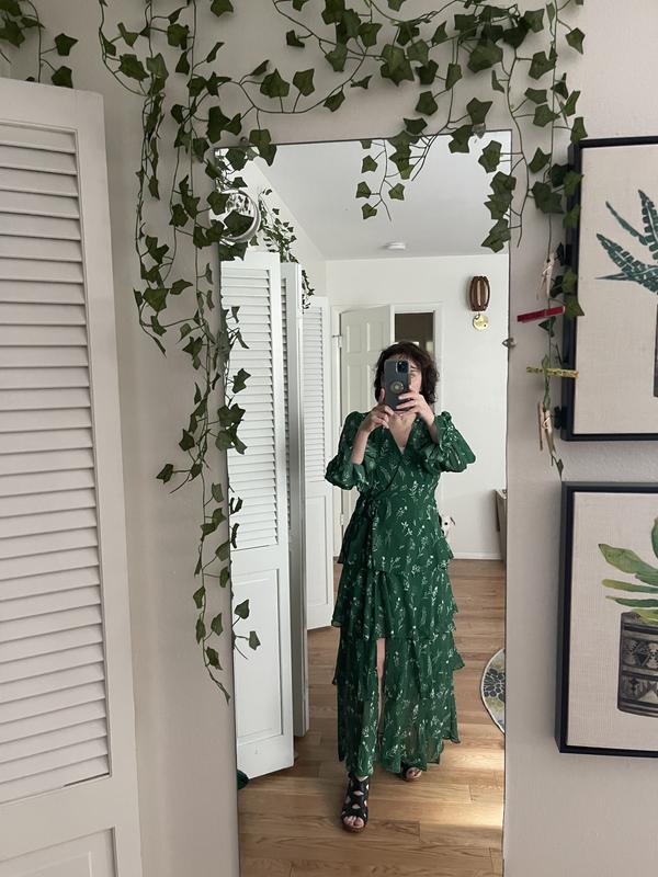 hutch malta long-sleeve v-neck belted maxi dress Hutch Malta Long-Sleeve V-Neck Belted Maxi Dress