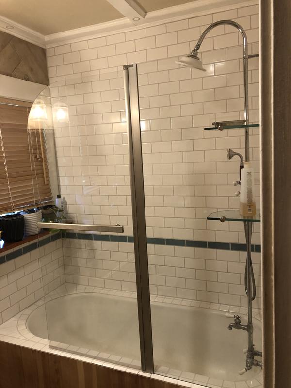 ANZZI Vensea Polished Chrome 34-in W x 58-Inches H Frameless