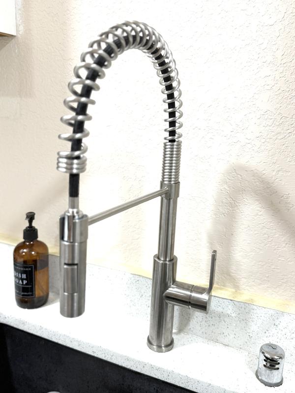 ANZZI Ola Brushed Nickel Single Handle Pull-down Kitchen Faucet