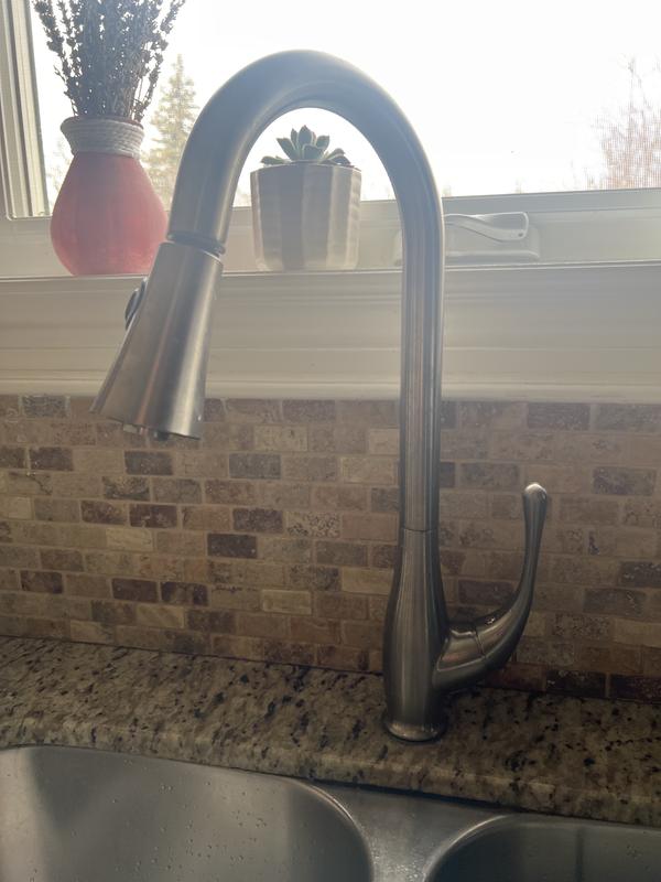 ANZZI Ola Brushed Nickel Single Handle Pull-down Kitchen Faucet