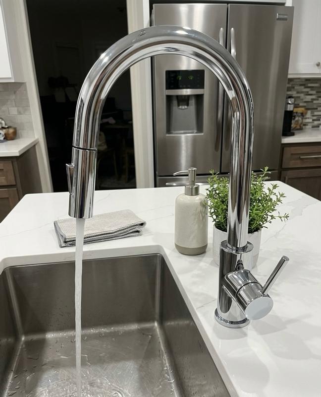 ANZZI Ola Brushed Nickel Single Handle Pull-down Kitchen Faucet