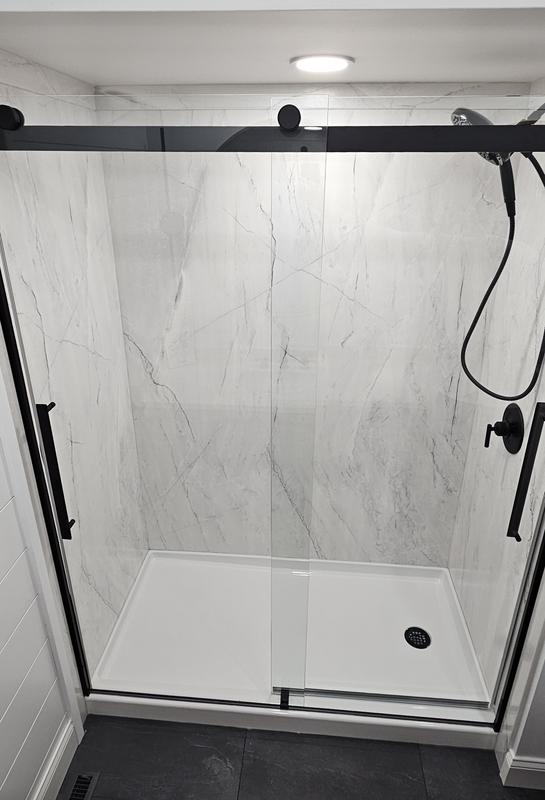 ANZZI Madam Series 56 to 60 in. x 76 in. H Sliding Frameless