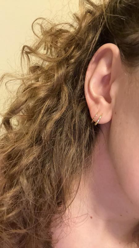 ana luisa◆14Kゴールド＊ダブルフック フープピアス＊HARLEY Double Hoop Earrings | Ana Luisa | Online Jewelry Store At