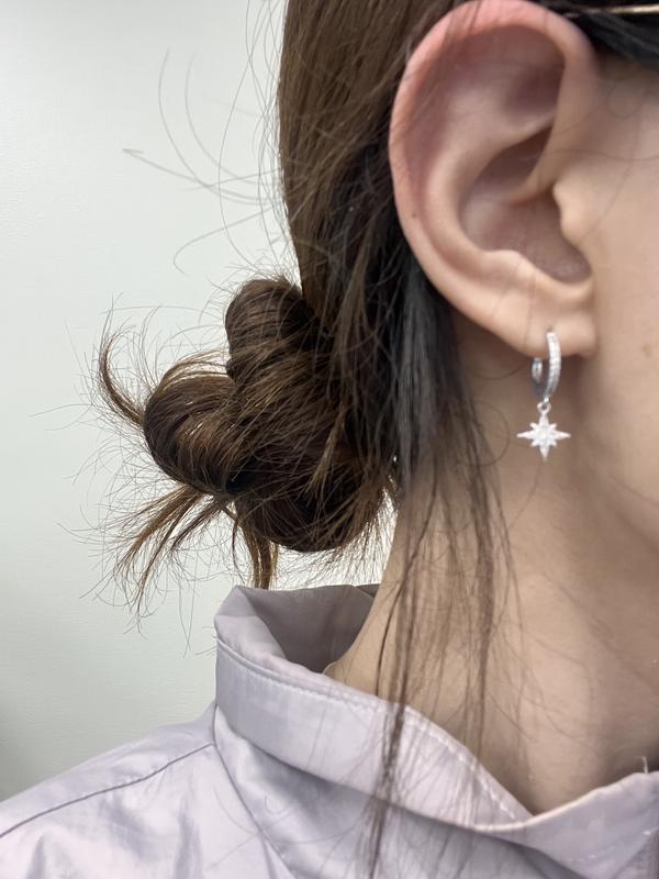 Customer photo for "Cute little earrings"